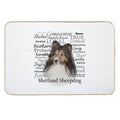 Sheltie Traits  Rapid-Drying Bath Mat