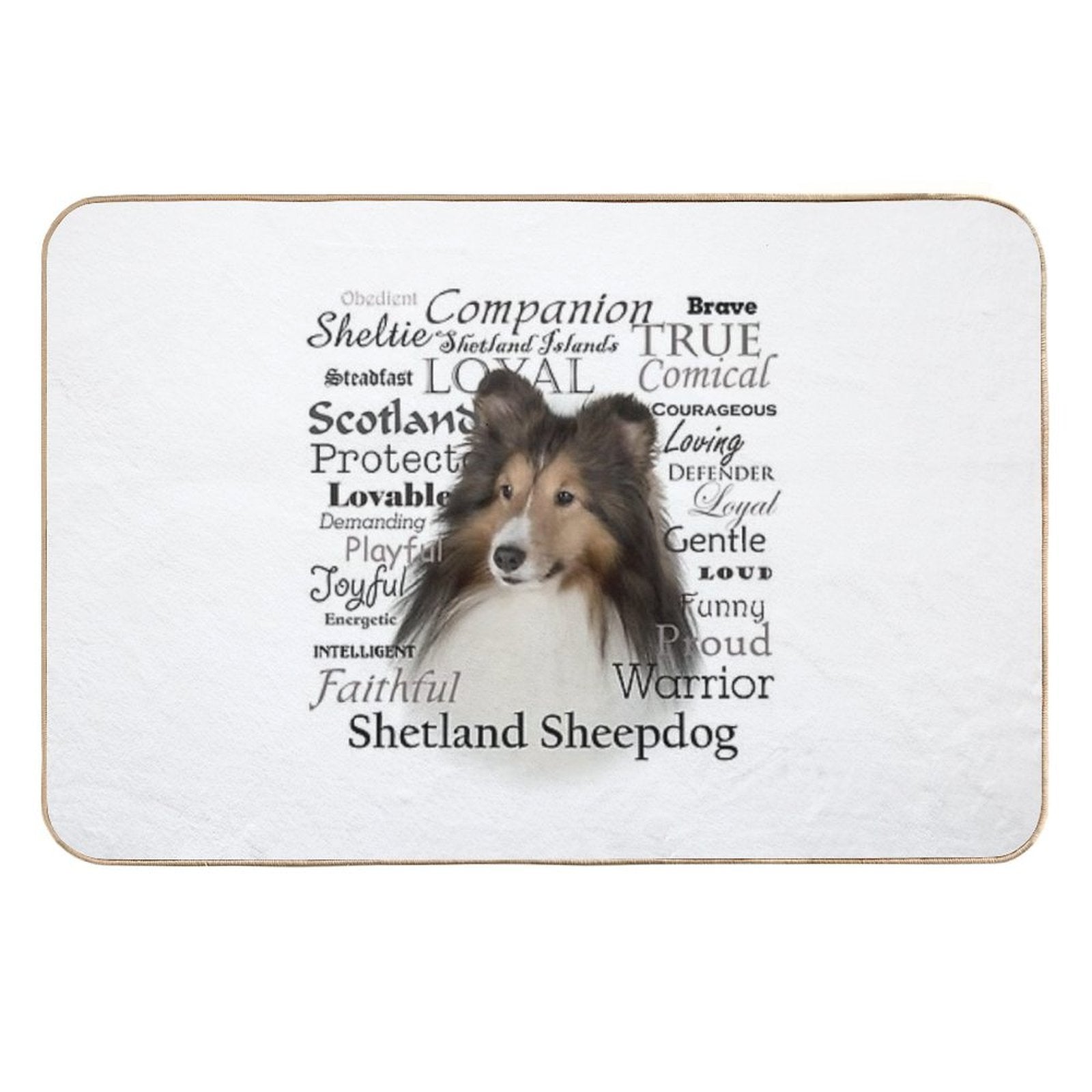 Sheltie Traits  Rapid-Drying Bath Mat