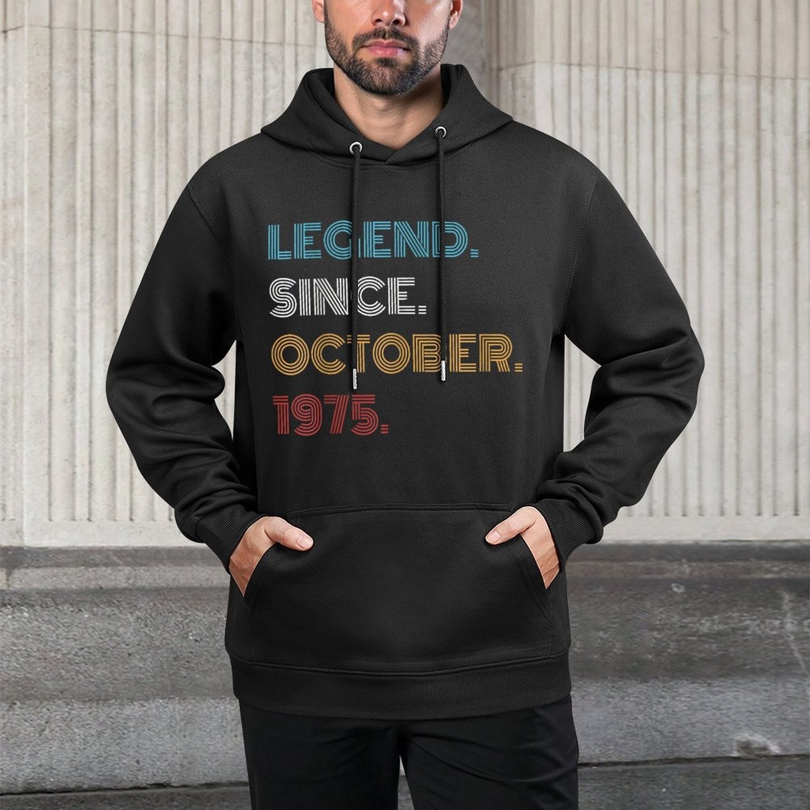 50 Years Old Legend Since October 1975 50th Birthday Unisex Design Hoodie