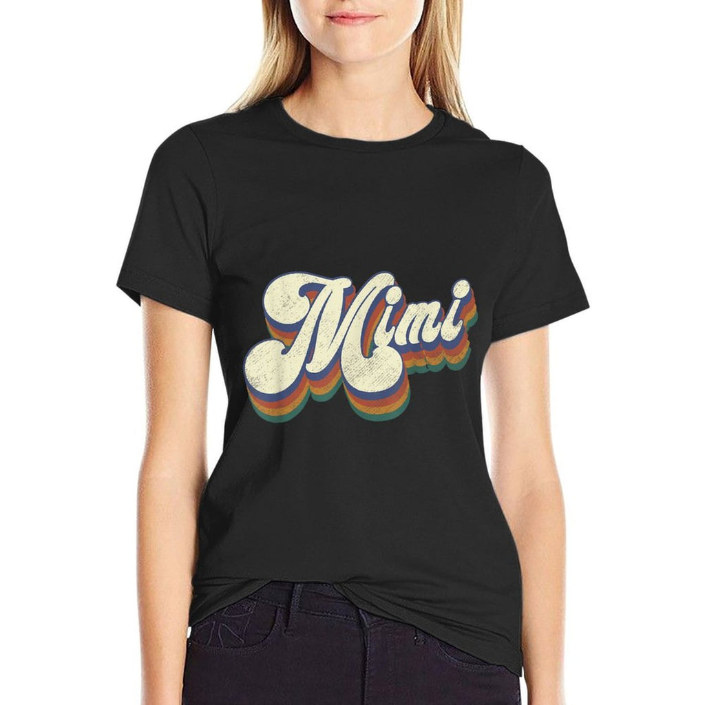 Mimi Gifts For Grandma Retro Vintage Mothers Day Mimi  Eco-friendly Material T-Shirt