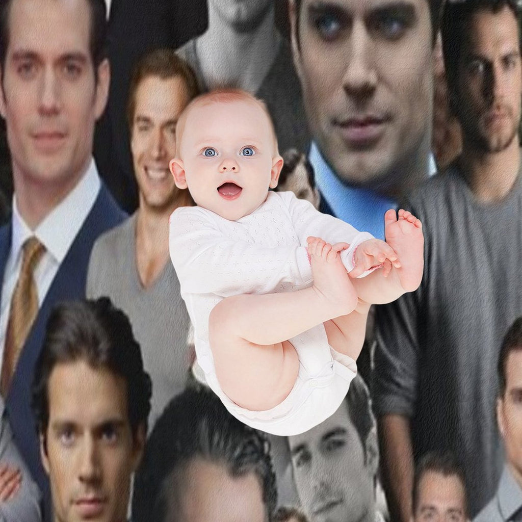 Henry Cavill Collage Lightweight Throw Blanket