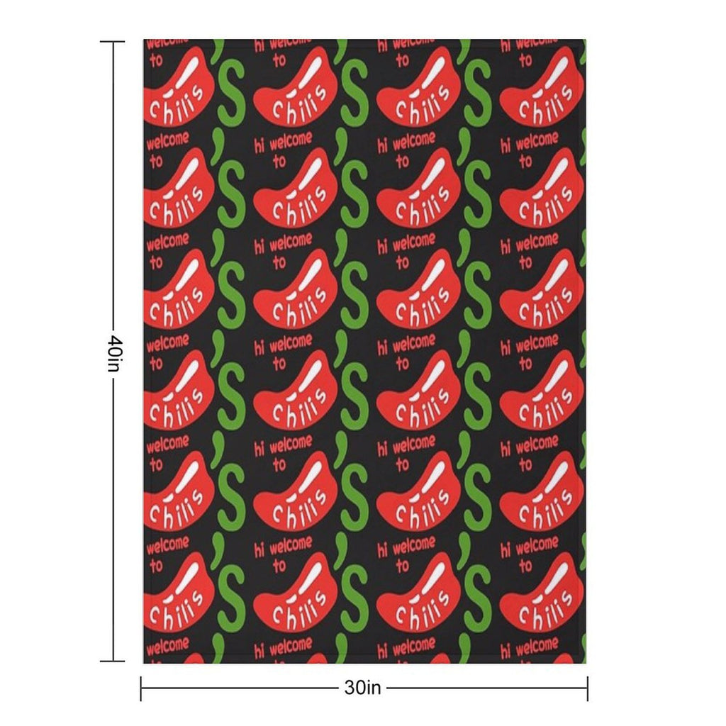 Hi Welcome To Chili’s Sustainable Throw Blanket