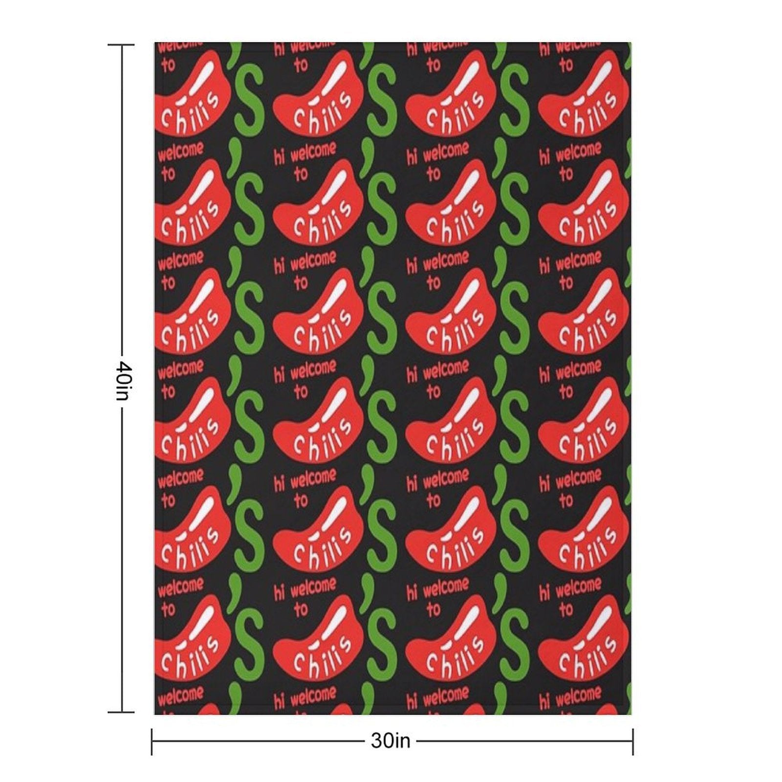 Hi Welcome To Chili’s Sustainable Throw Blanket