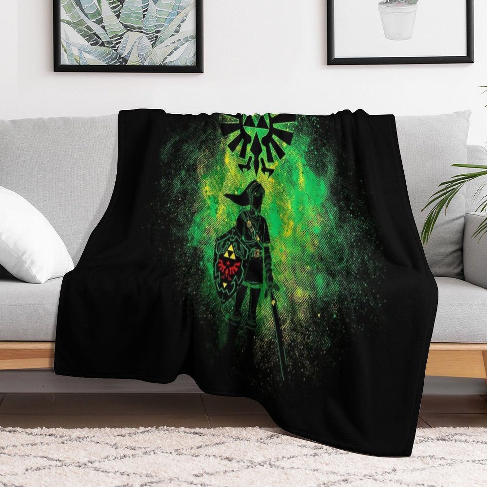 Hero of Time Art Machine-washable Throw Blanket