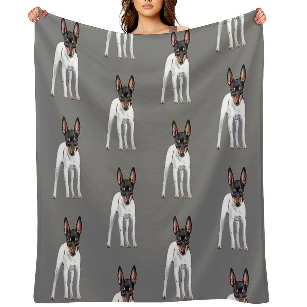 Toy Fox Terrier Versatility Throw Blanket