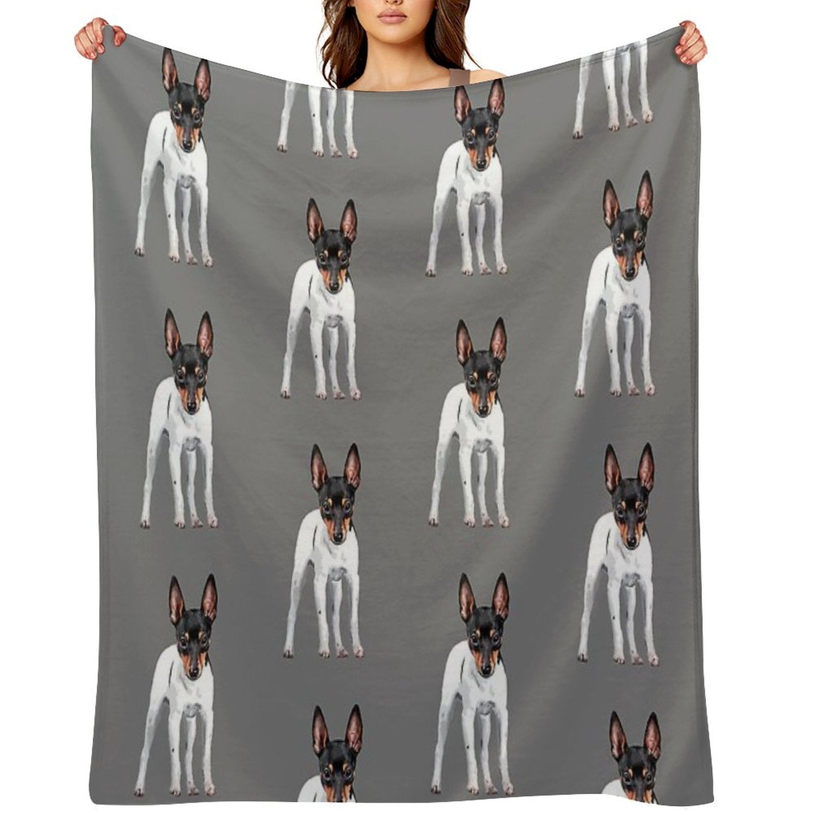 Toy Fox Terrier Versatility Throw Blanket