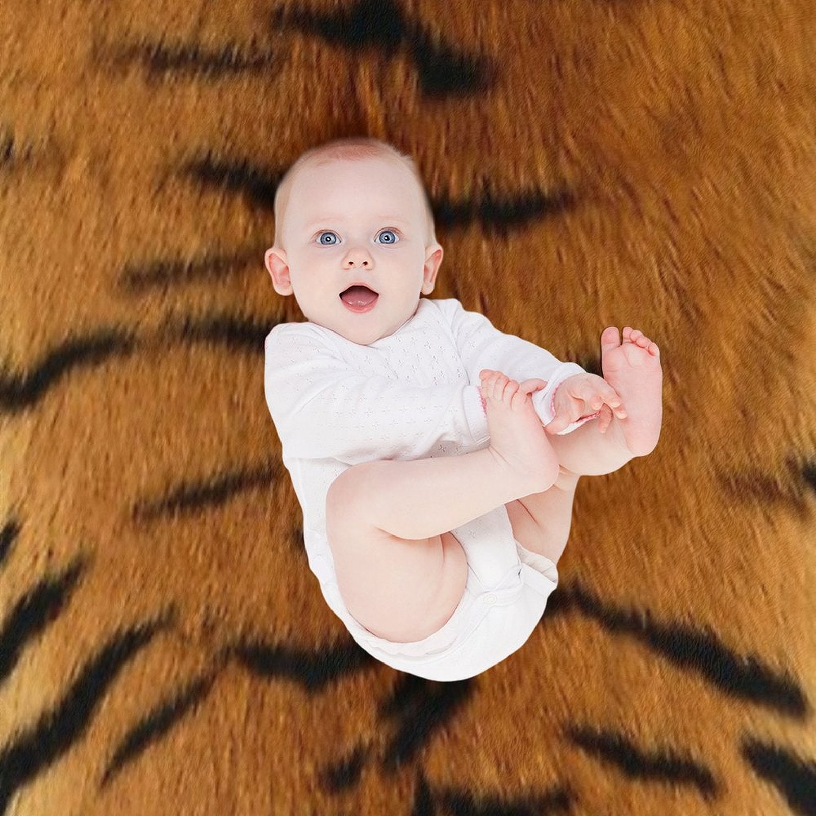 Wild Tiger Pattern Durable Throw Blanket