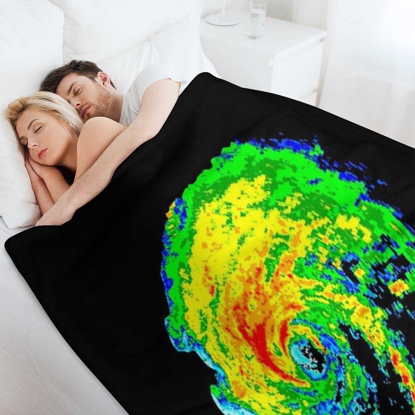 Meteorologist Storm Hunter Meteorology Student Weather Radar Image Travel-friendly Throw Blanket