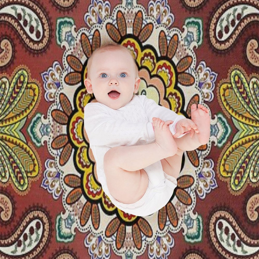 Paisley Retro Premium Throw Blanket