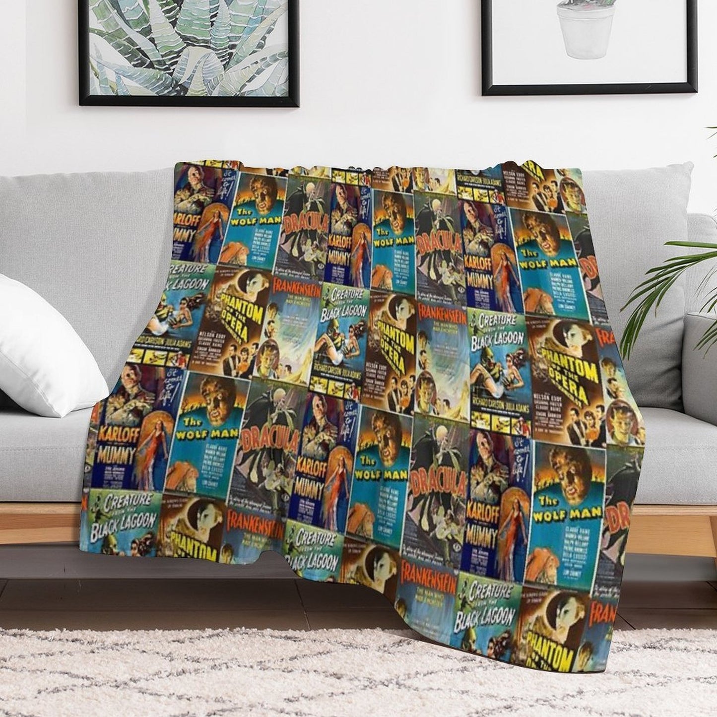 Universal Monsters Compact Throw Blanket