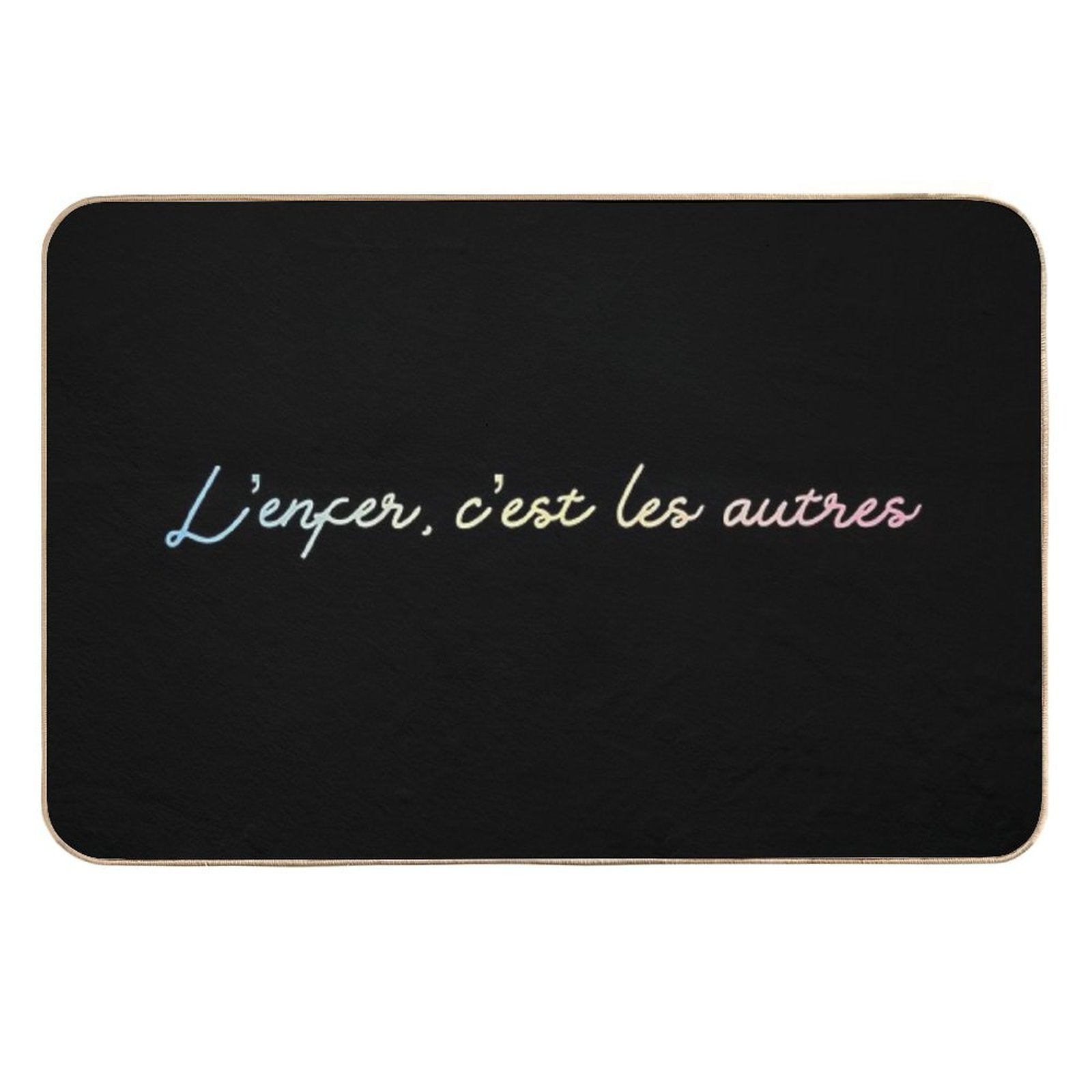 L’enfer, C’est Les Autres  Stain-Proof Bath Mat
