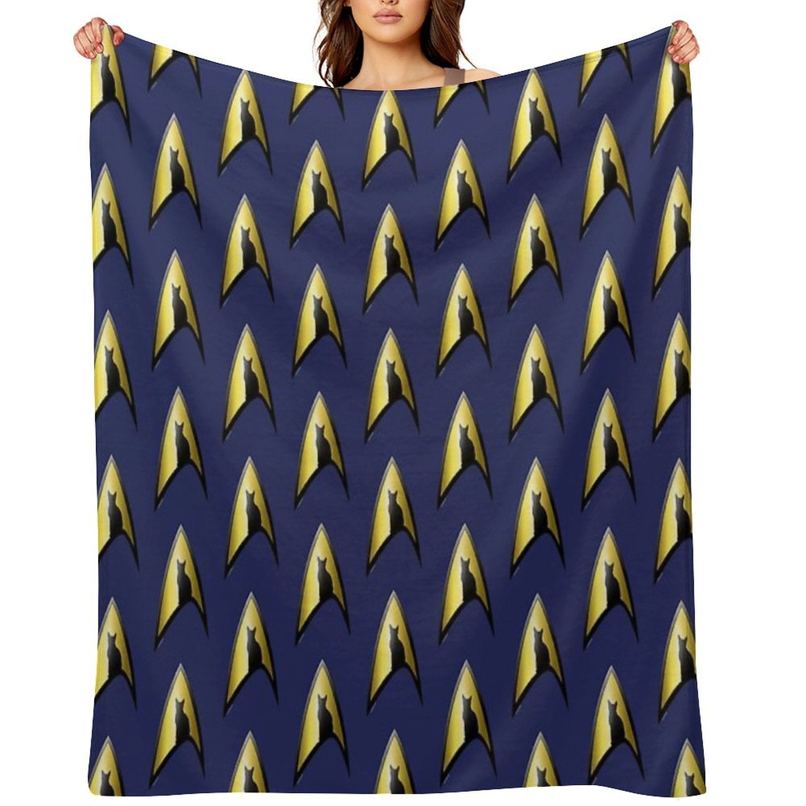 Starfleet Cat Multi-functional Throw Blanket
