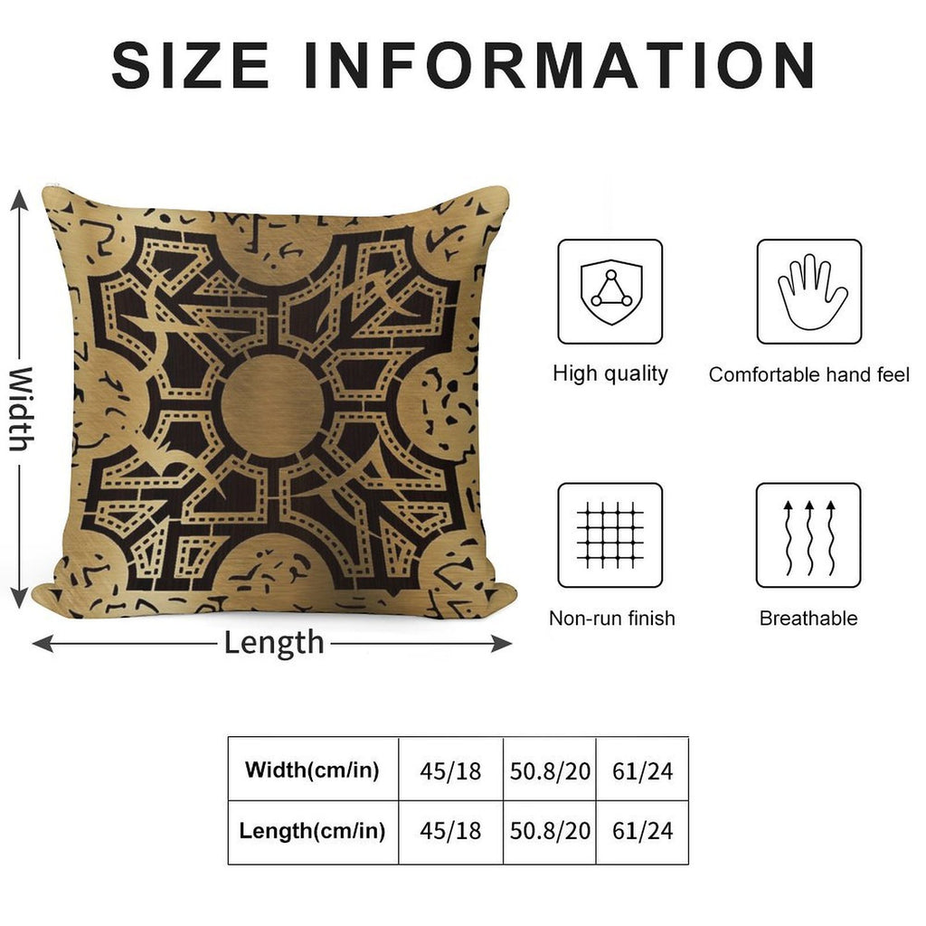 Lament Configuration Side D Soft High-Density Material Throw Pillow