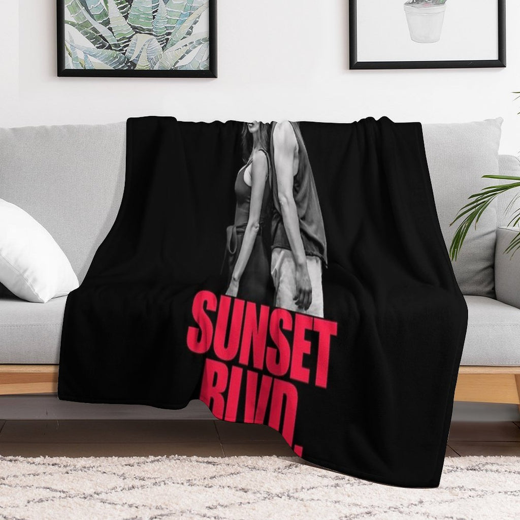 Sunset Blvd. with Nicole Scherzinger And Tom Francis Shrink-resistant Throw Blanket