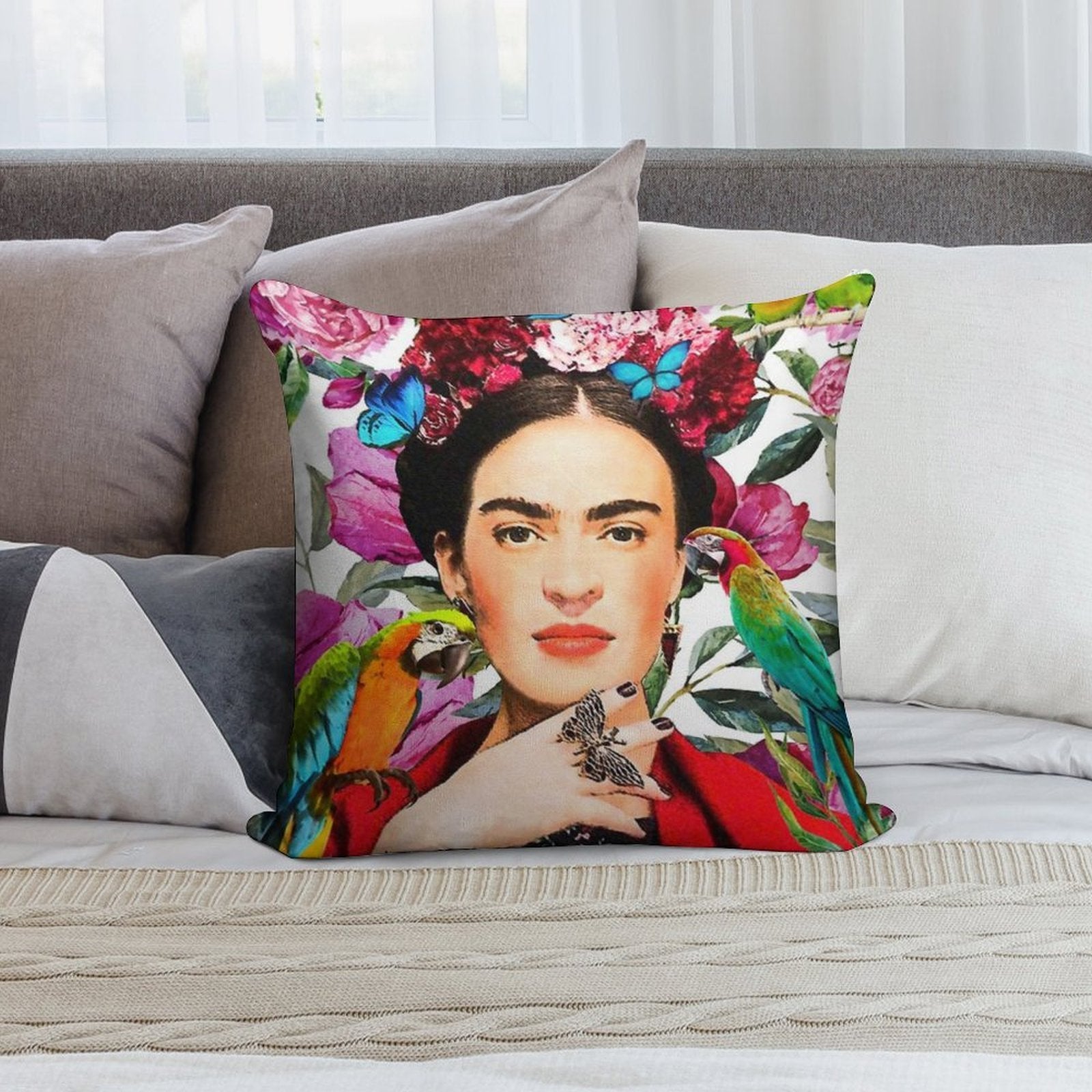 Frida.forever Soft Luxury Feel Throw Pillow