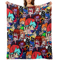 Friday Night Funkin Collage Multi-functional Throw Blanket