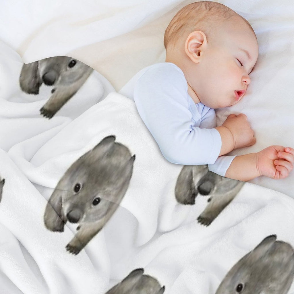Cuddles The Wombat Quick-dry Throw Blanket
