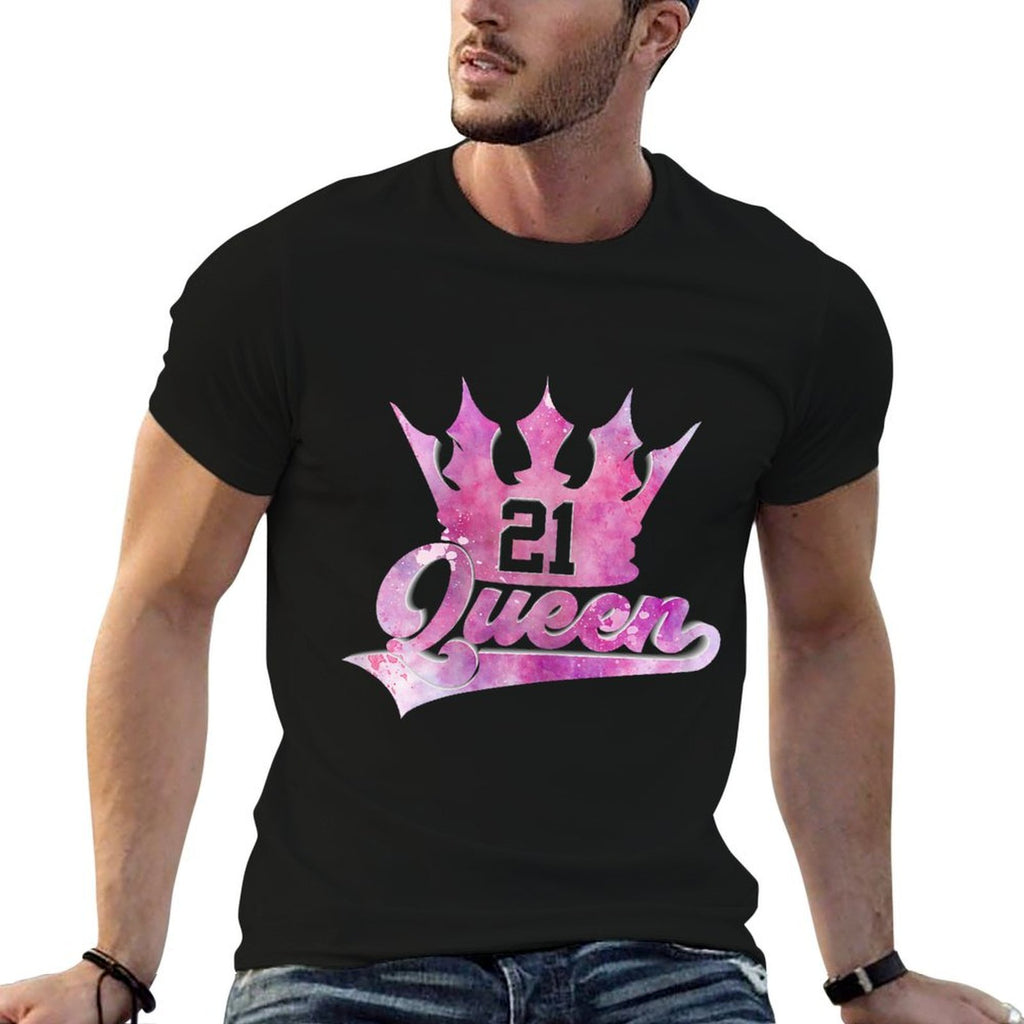 SWEET 21 QUEEN WOMEN 21ST BIRTHDAY  Soft T-Shirt
