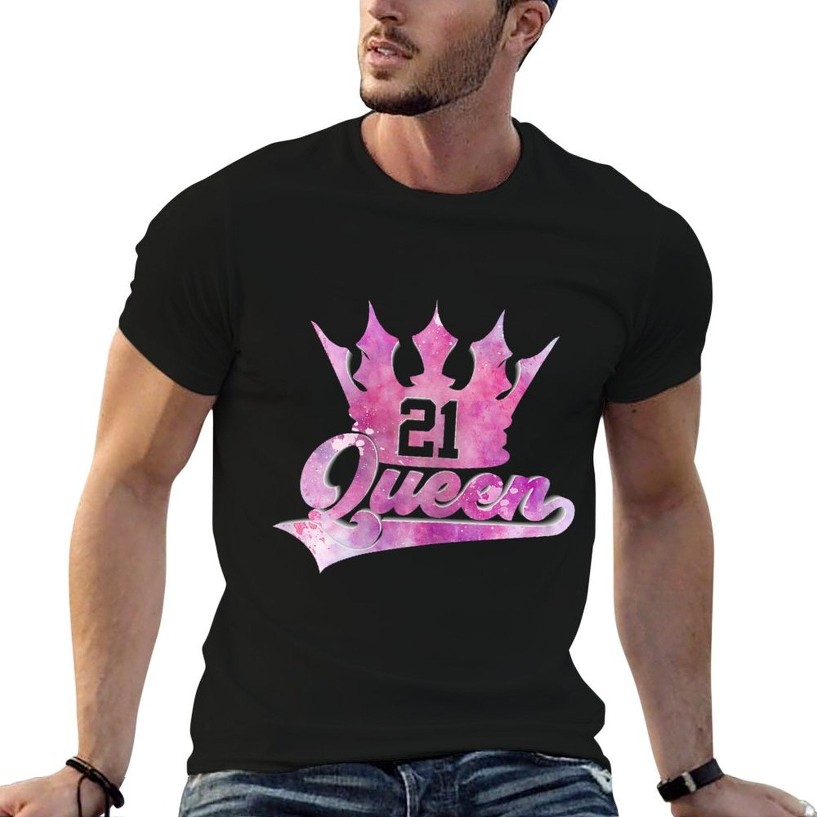 SWEET 21 QUEEN WOMEN 21ST BIRTHDAY  Soft T-Shirt