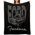 White Fairlane Lightweight Throw Blanket