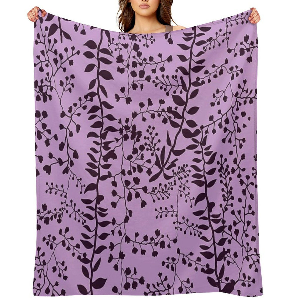 Bella Swan Lavender Freesia Sustainable Throw Blanket
