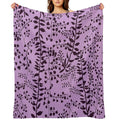 Bella Swan Lavender Freesia Sustainable Throw Blanket