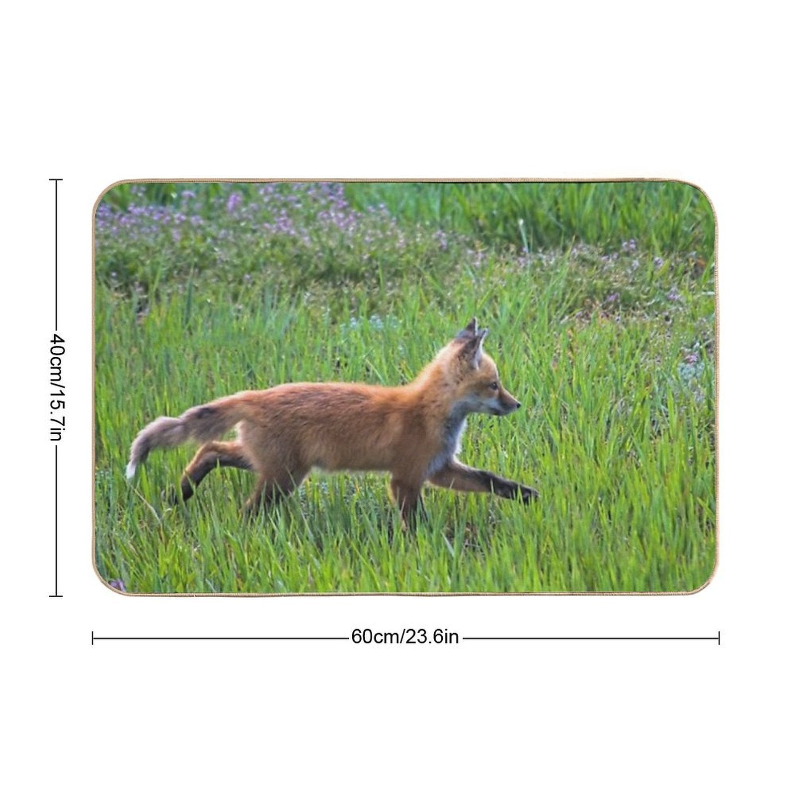 Fox Trot Durable Bath Mat