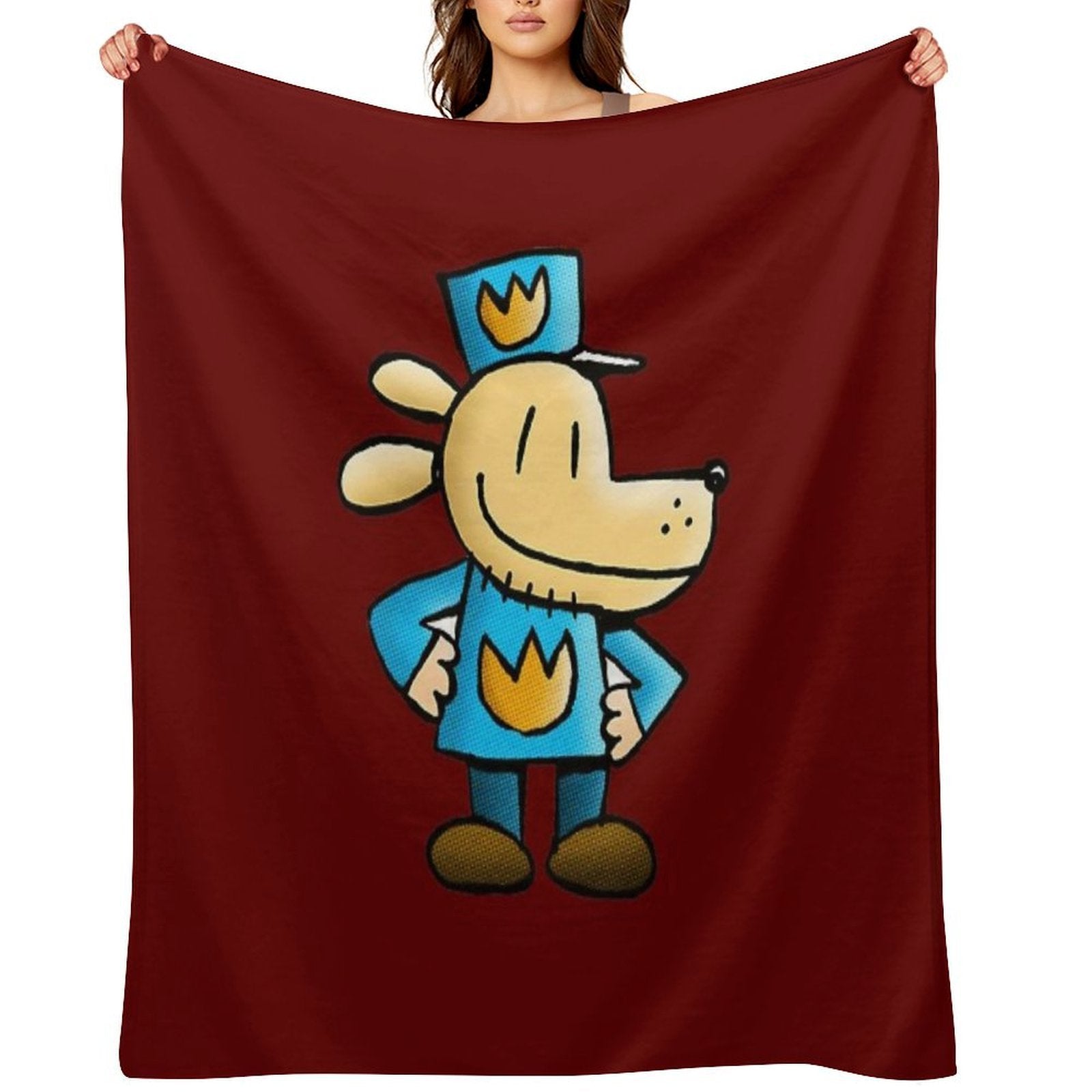 Dogman Shrink-resistant Throw Blanket