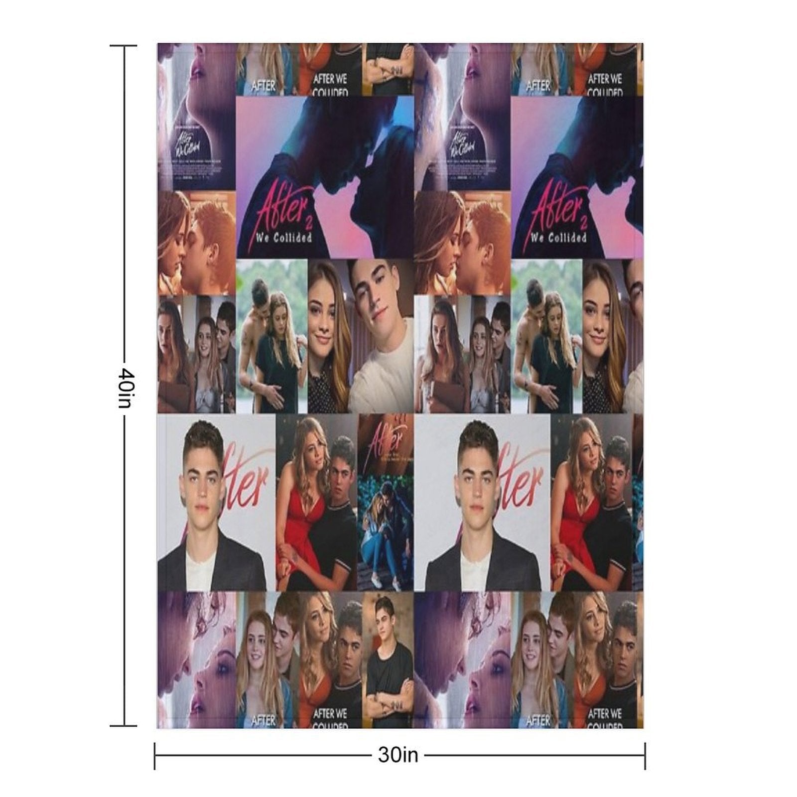 After Collage Multi-functional Throw Blanket