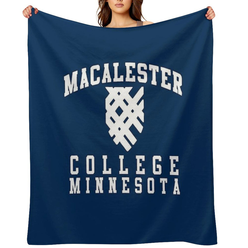 Vintage Macalester College Minessota Compact Throw Blanket