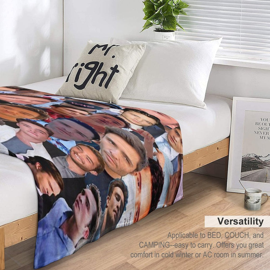 Ed Westwick Photo Collage Durable Throw Blanket