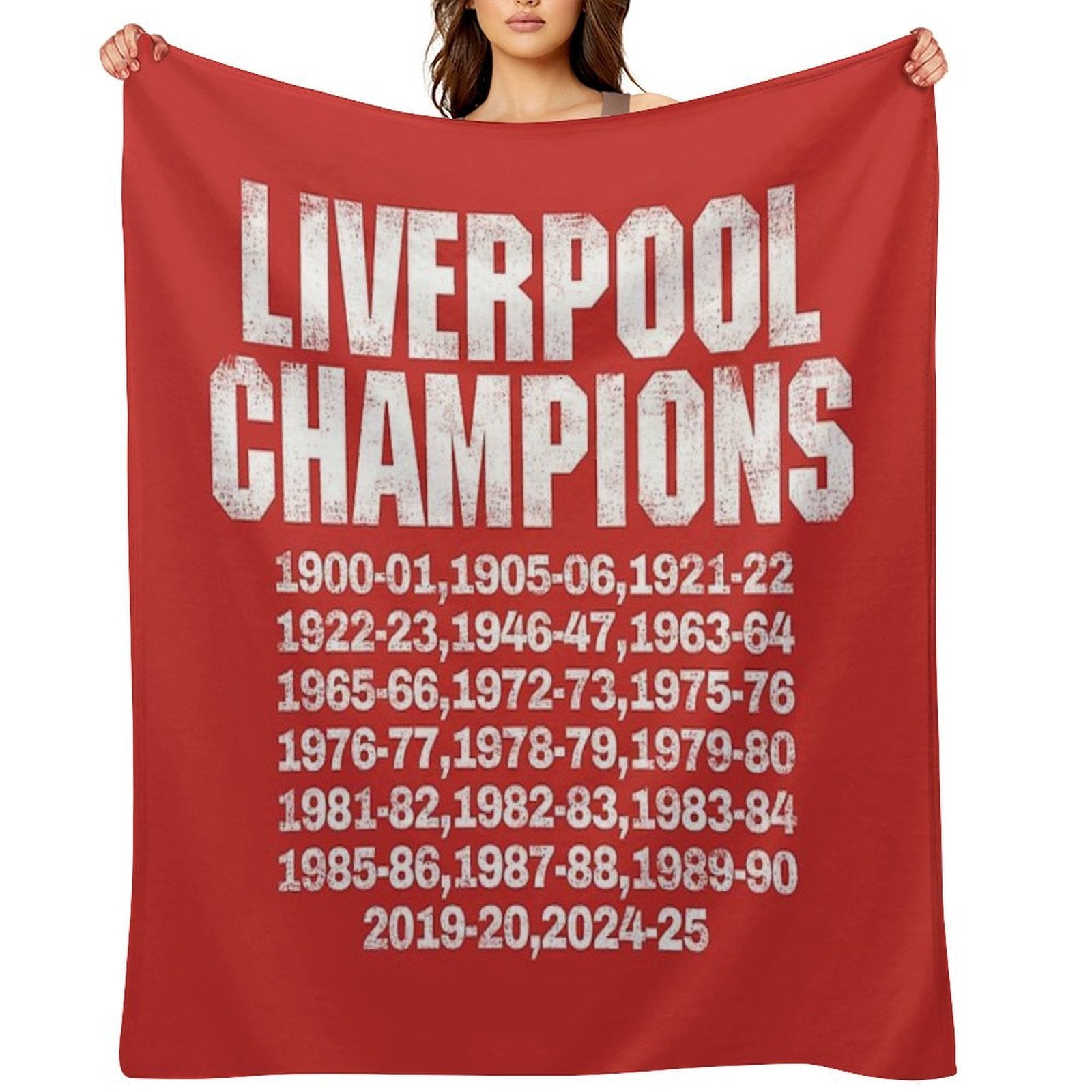 Liverpool Champions. Vintage. Comfort Throw Blanket