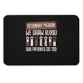 Funny Vet Tech Technician Veterinarian Gift  Dirt-Trapping Bath Mat