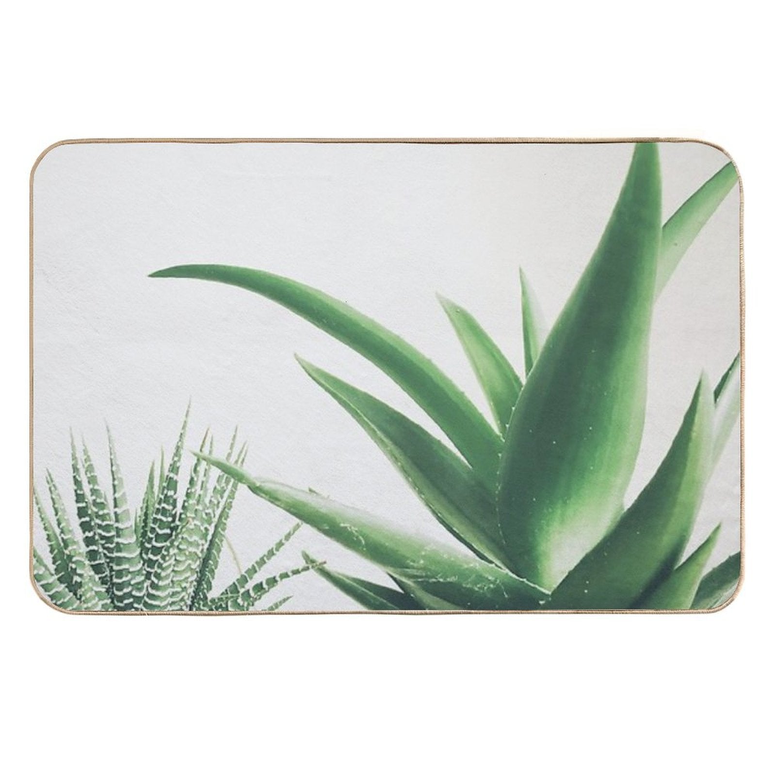 Succulents  Stain-Proof Bath Mat