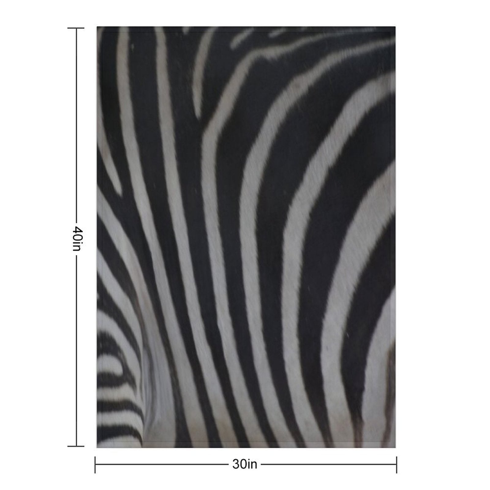 Zebra Stripes Eco-conscious Throw Blanket
