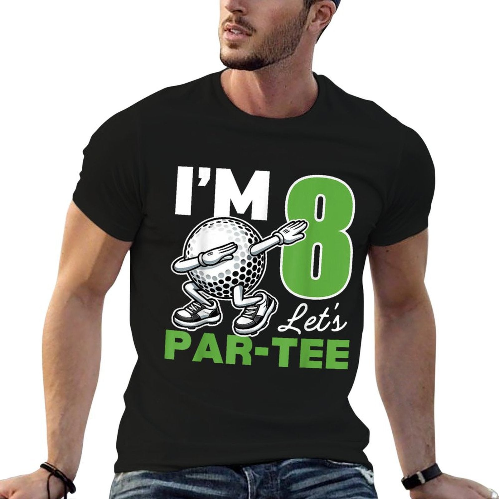 I'm 8 Let's Par 8th Years Old Golf Party Birthday Kids  Classic T-Shirt