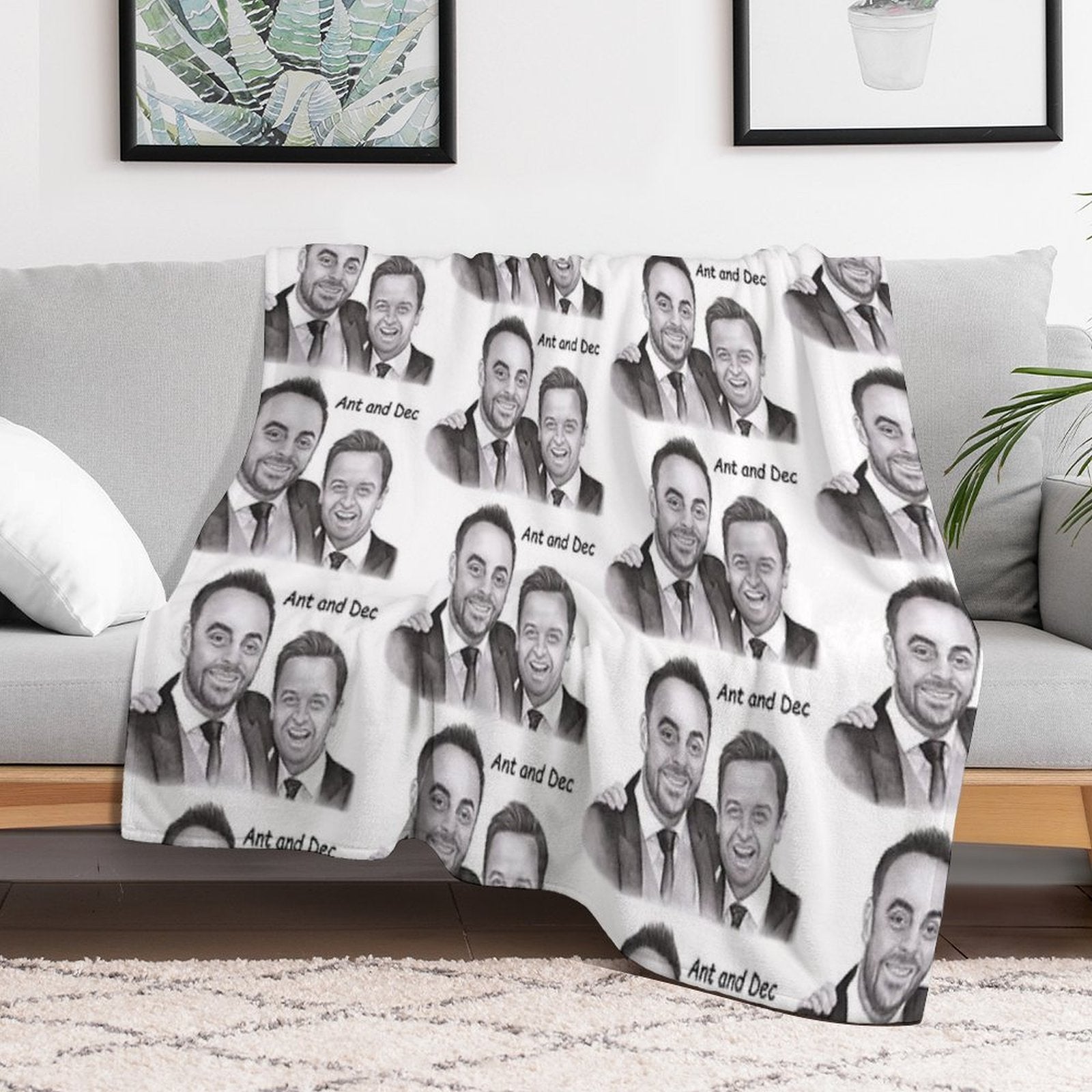 Ant And Dec Lightweight Throw Blanket