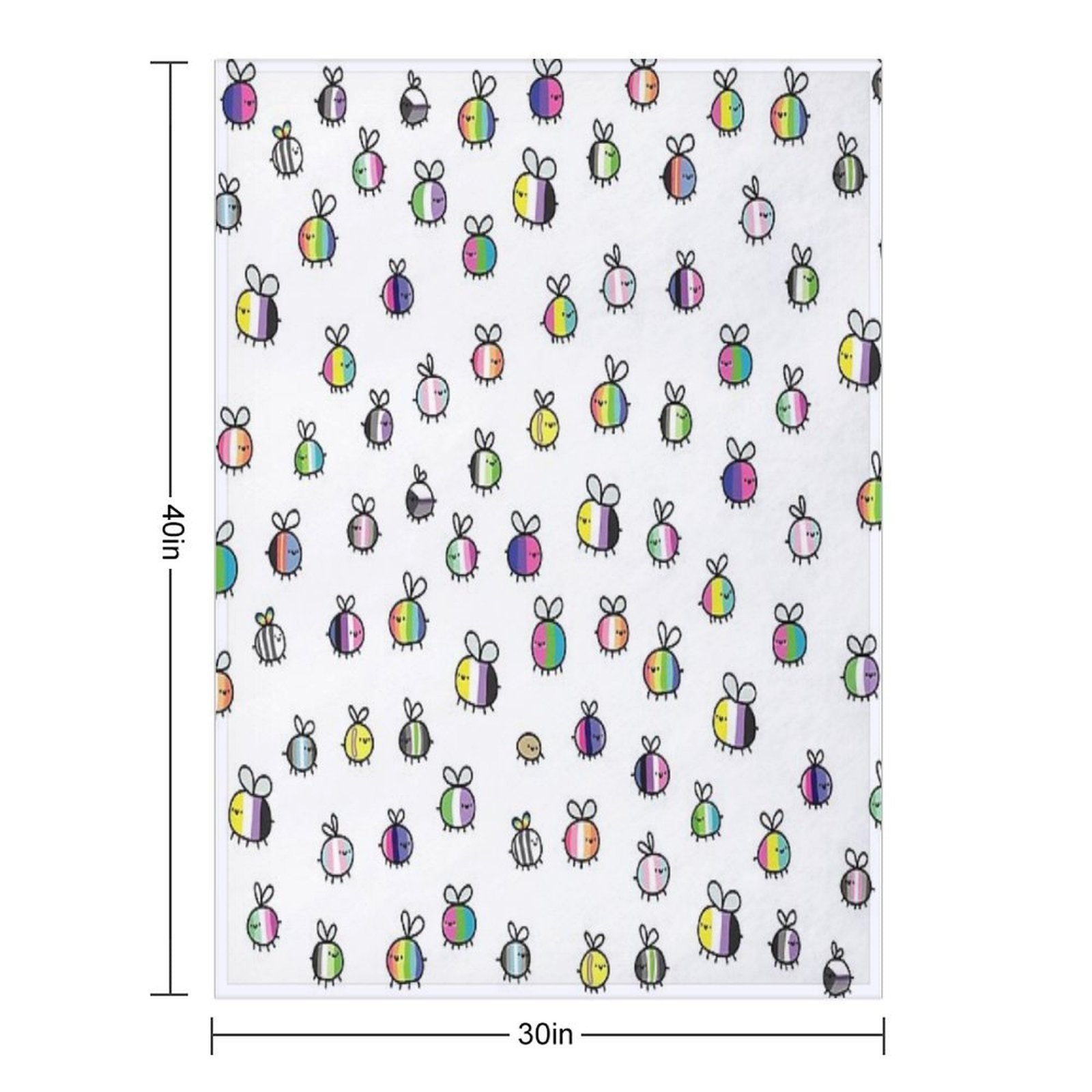 Bees Lightweight Throw Blanket