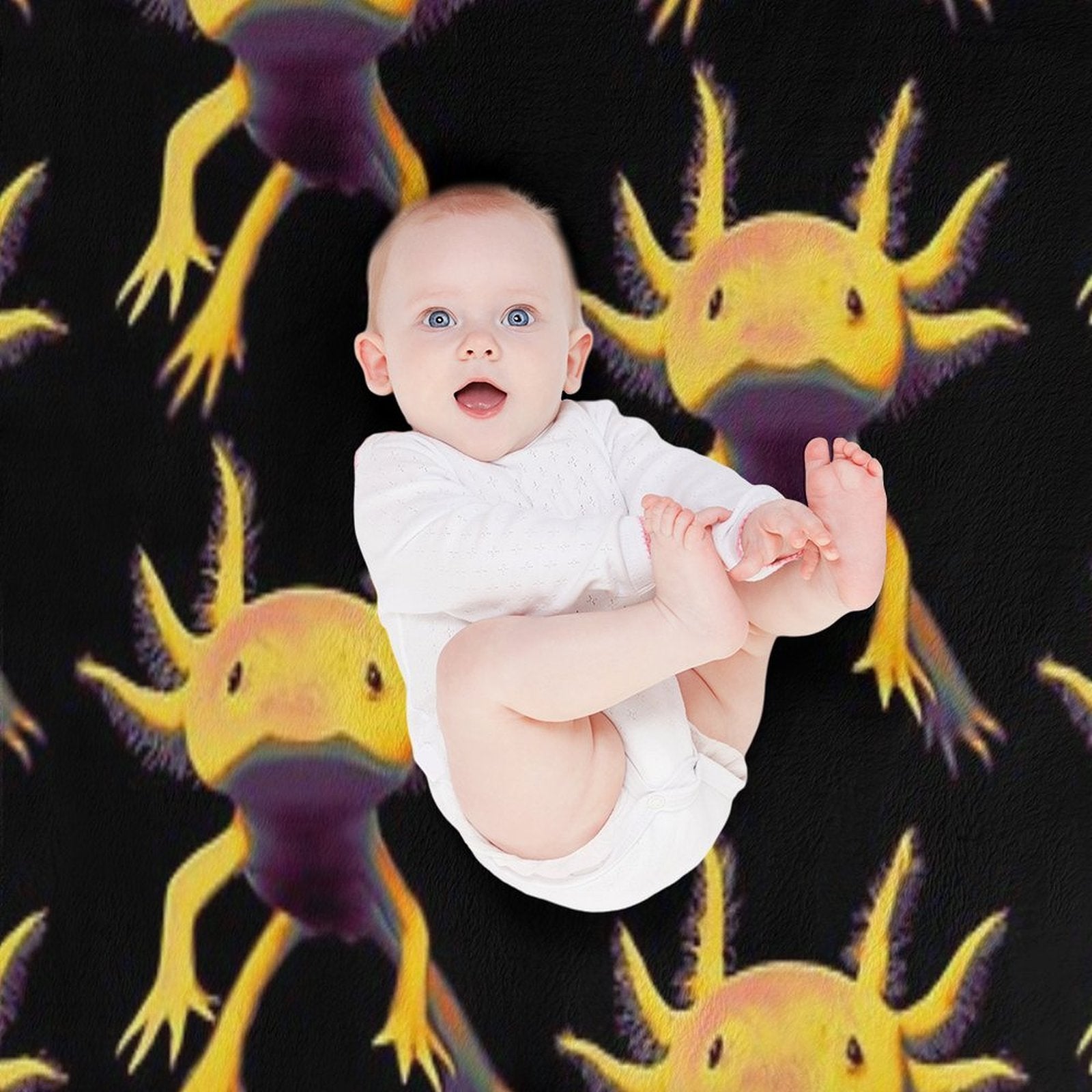 Axolotl Travel-friendly Throw Blanket