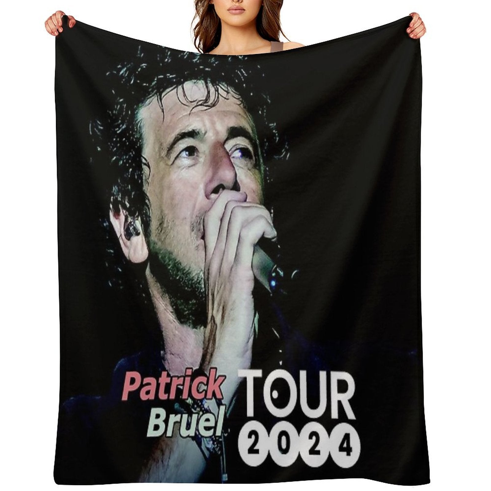 Bilanya Patrick Bruel Show Tour TOURNEE En ACOUSTIQUE 2022 Versatility Throw Blanket