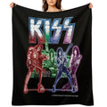 KISS Band Machine-washable Throw Blanket