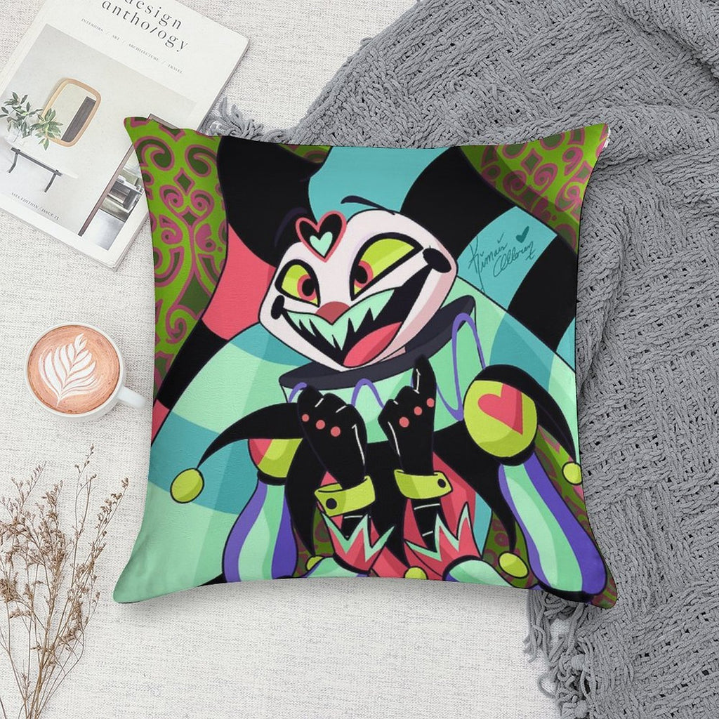 Excited Fizzarolli Soft Fade-Resistant Throw Pillow