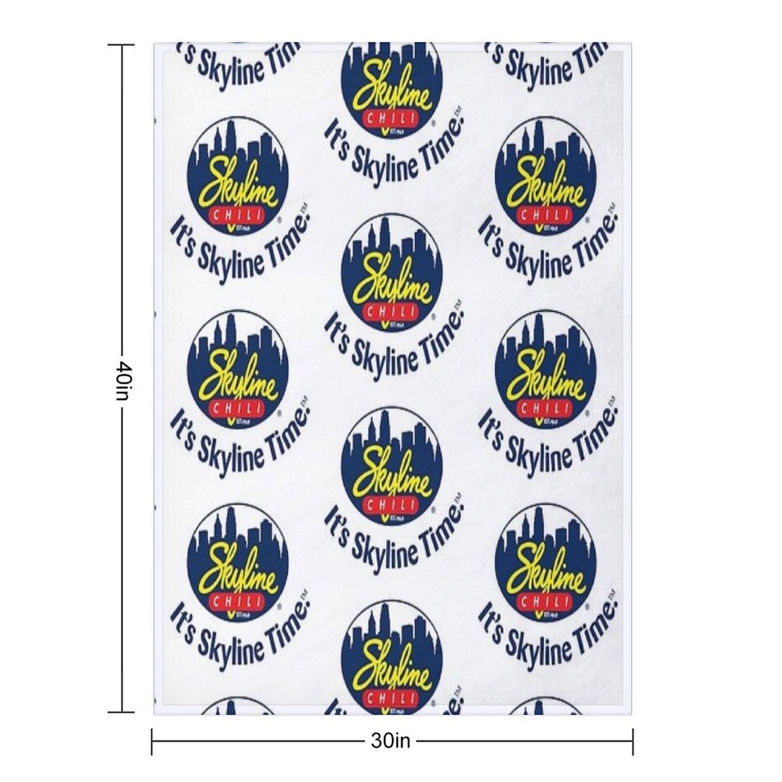 Skyline Chili Premium Throw Blanket