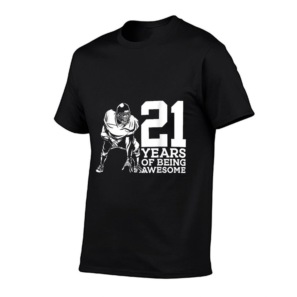 21 YEARS OF BEING AWESOME FOOTBALL 21ST BIRTHDAY  Moisture-wicking T-Shirt
