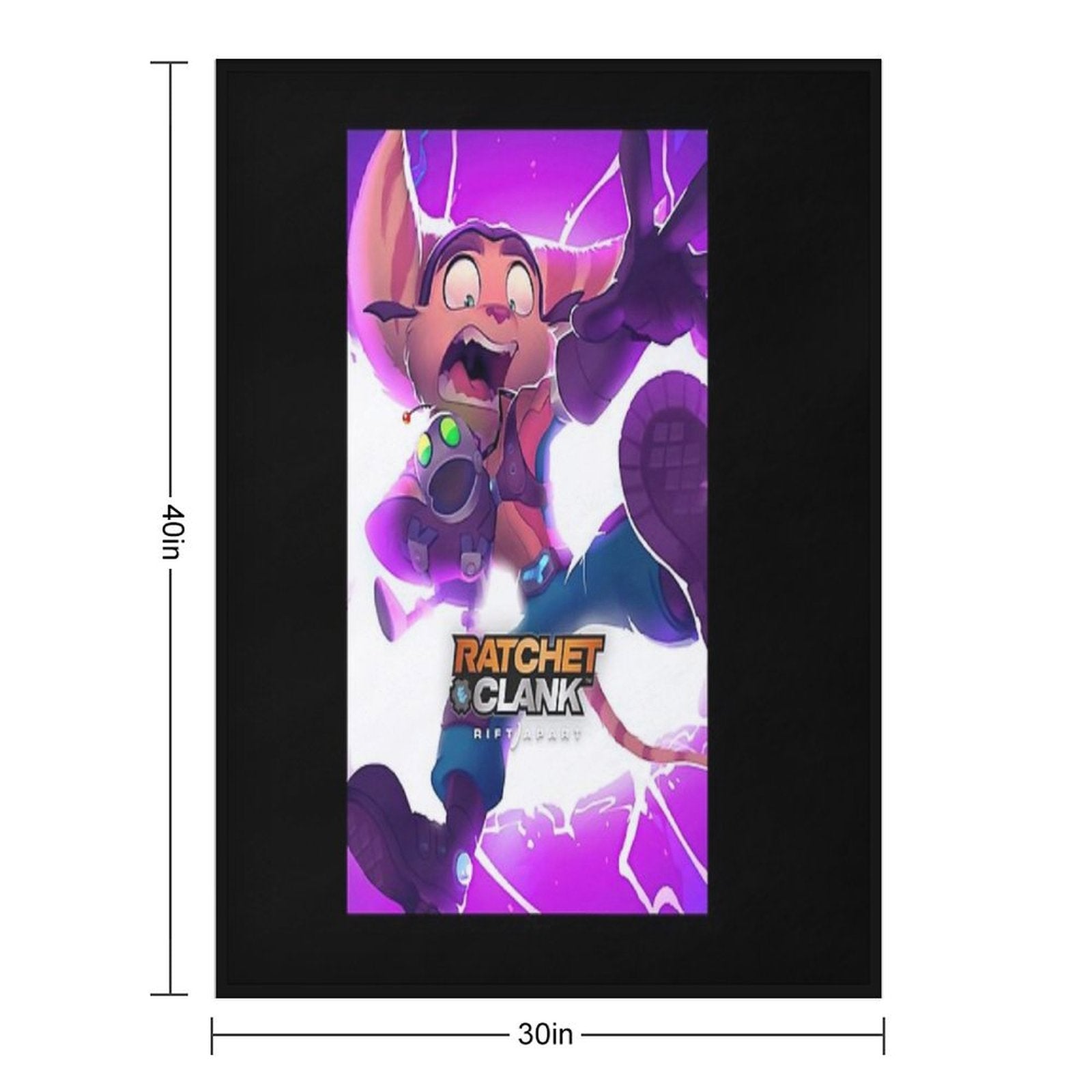 Hardship Mischievous Shooting Alluring Ratchet And Clank Rift Apart Graphic Gifts Plush Throw Blanket