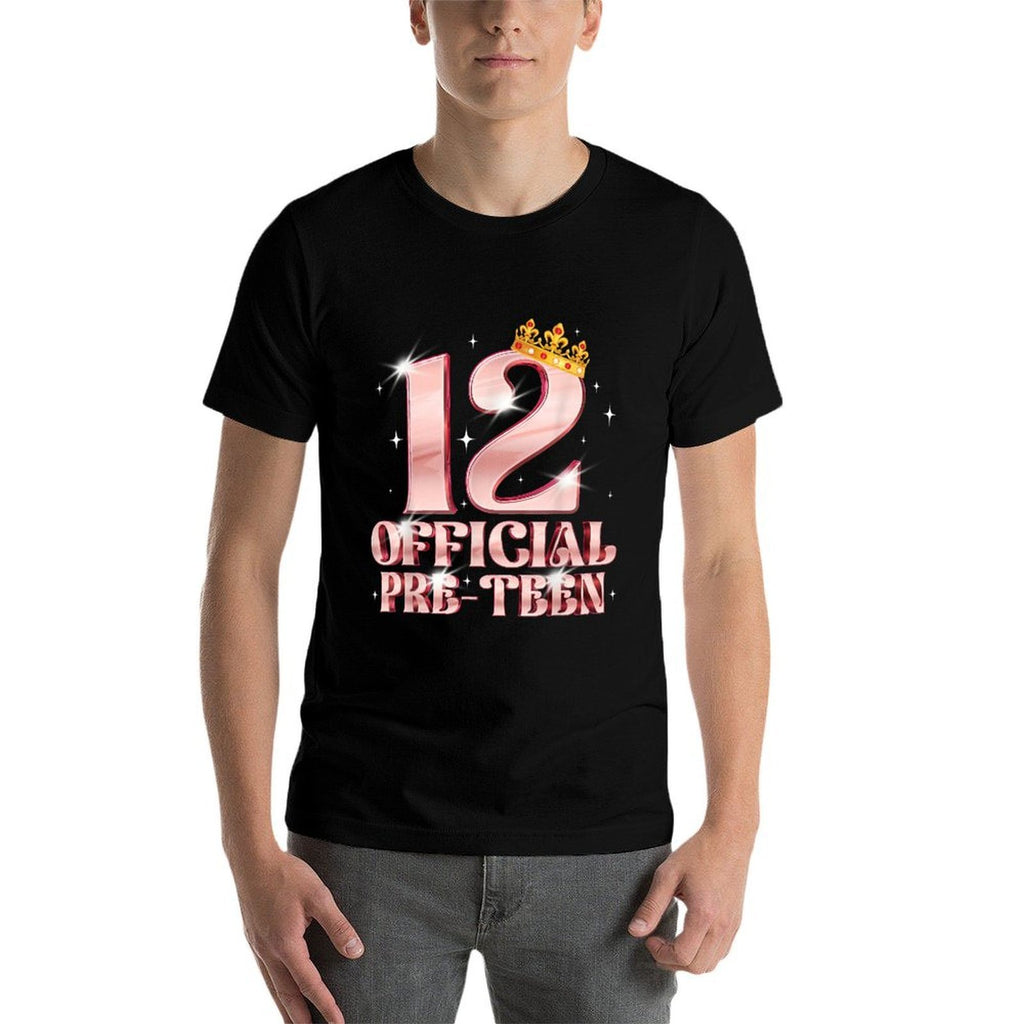 12th Birthday Girls 12 Years Old Official PRE-TEEN  Affordable Price T-Shirt