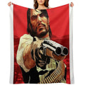 Doble Barrel  Art Works of Rdr 1 And 2 Online Game Eco-conscious Throw Blanket