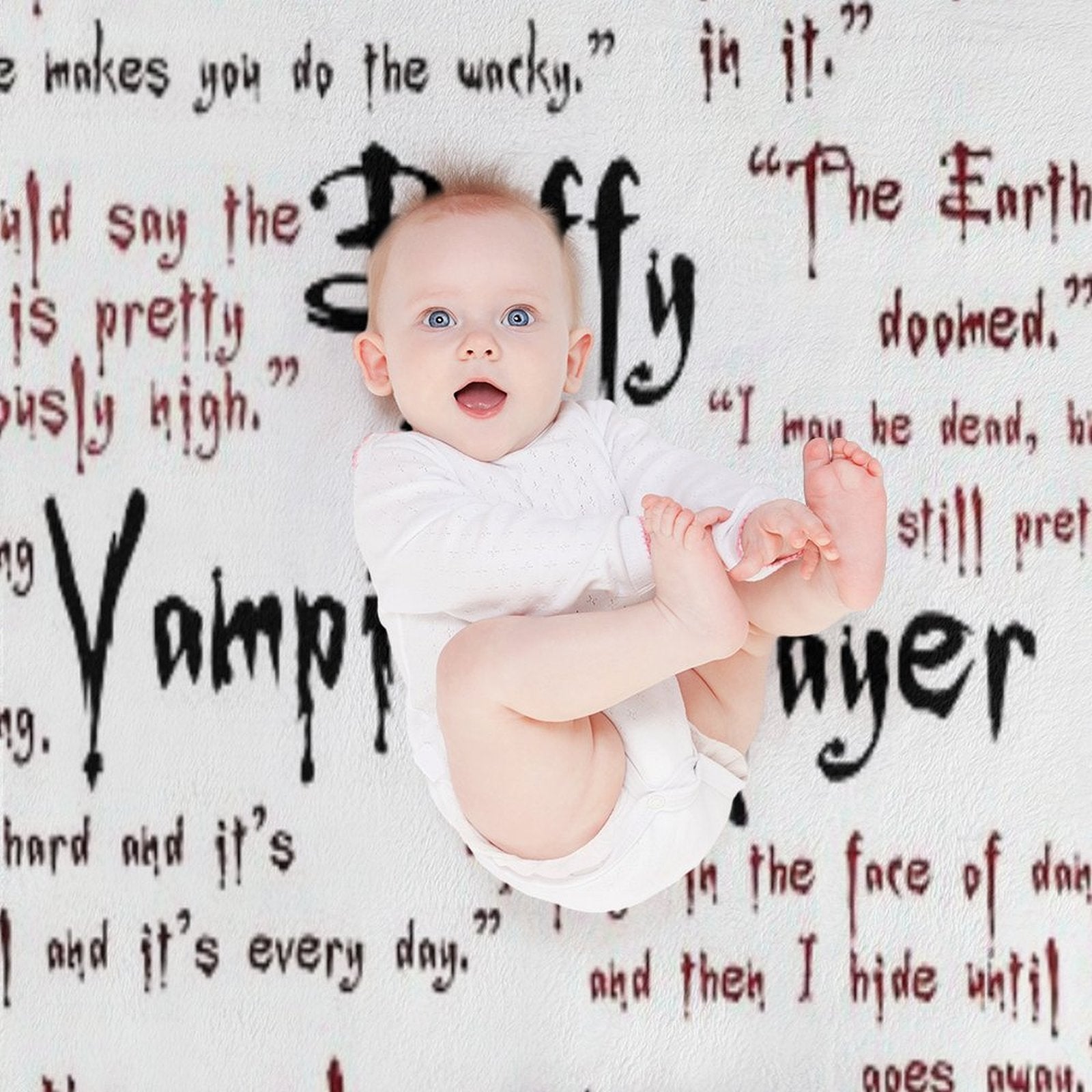 Buffy The Vampire Slayer Quotes Eco-conscious Throw Blanket