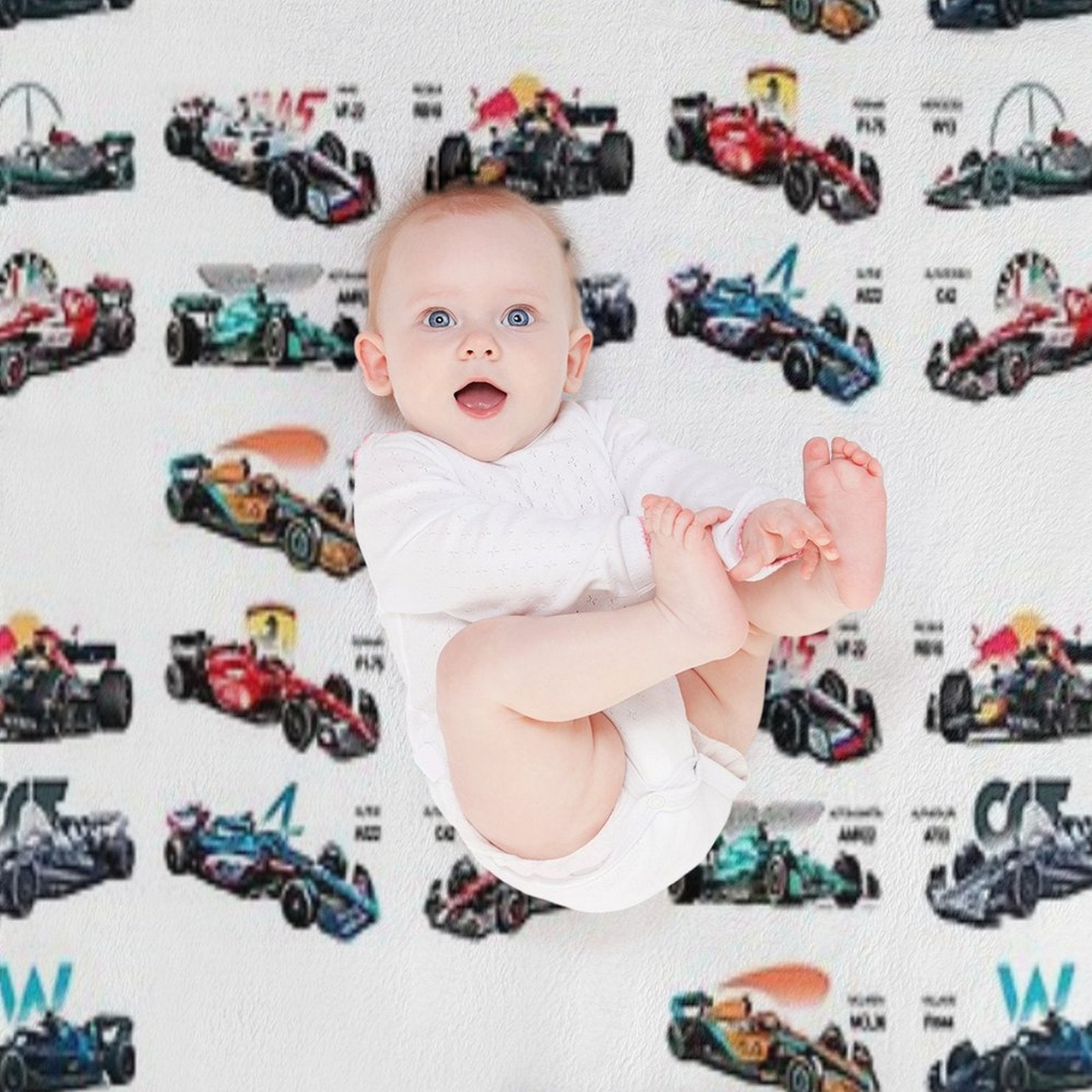 F1 All Cars 2022 Shrink-resistant Throw Blanket