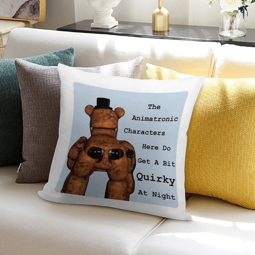 Quirky Animatronics Soft Skin-Friendly Throw Pillow